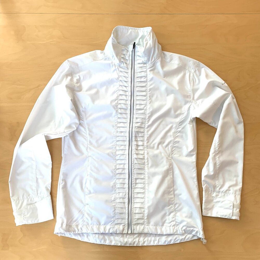 White Women’s Abacus Golf Jacket Sz MEDIUM
